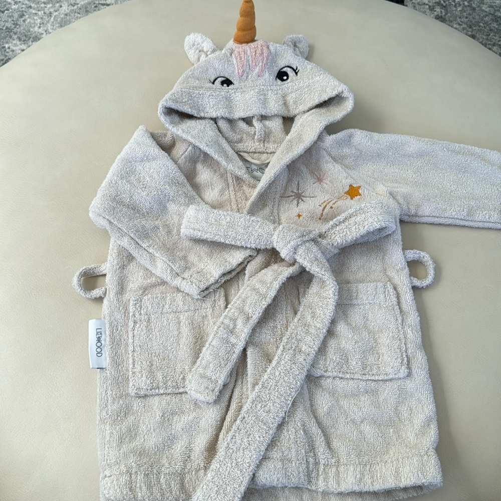 Liewood unicorn bath robe